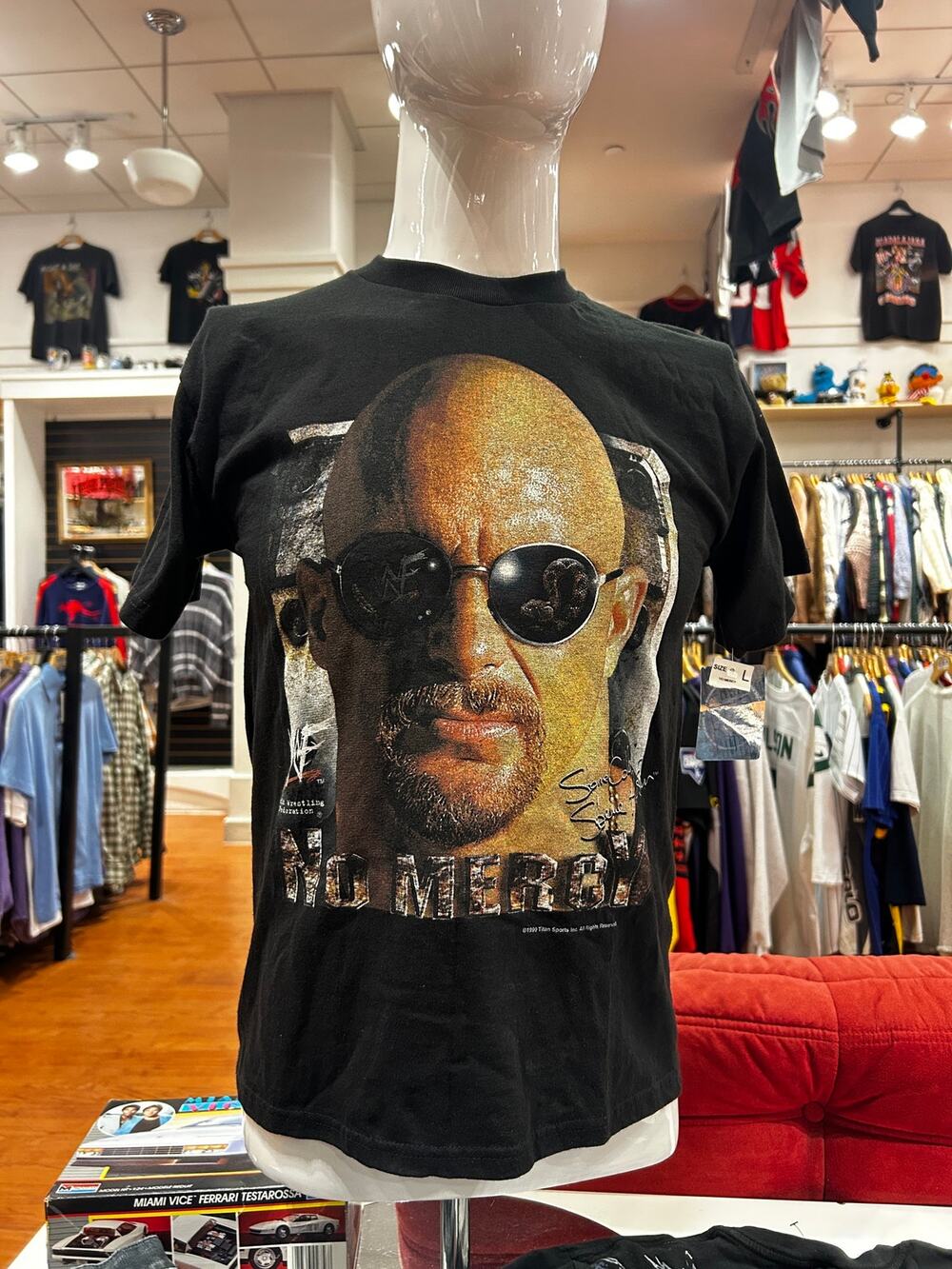 1999 Stone Cold No Mercy WWE Vintage Shirt New W/ Tags Size Kids L
